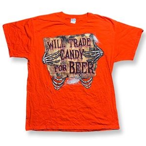 Halloween Will Trade Candy For Beer Tshirt